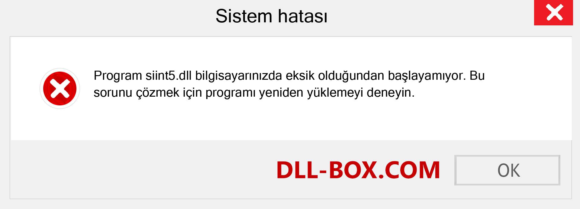 siint5.dll dosyası eksik mi? Windows 7, 8, 10 için İndirin - Windows'ta siint5 dll Eksik Hatasını Düzeltin, fotoğraflar, resimler